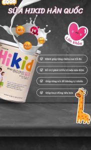 Sữa Hikid Tăng Chiều Cao Hàn Quốc Cho Bé Từ 1 Đến 9 Tuổi