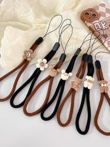 Cute Cartoon Bear Wrist Strap Lanyard Phone Case Accessory Universal Hanging Ornament Chain Apple Compatible Digital Fashion