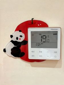 Acrylic Panda Switch Sticker Protective Cover Living Room Decor Waterproof Dirt Resistant Modern Beautifying Frame Wall Sticker