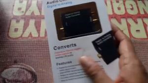 Digital to Analog Audio Converter Toslink Optical Coaxial to RCA untuk LED TV Bluray Plus Kable