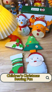 【Christmas Gifts】 Sewing Kit for Kids Creative Materials for Childrens Crafts and Educational Toys