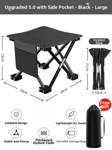 ZHENMIAO | Portable Folding Stool for Travel and Outdoor