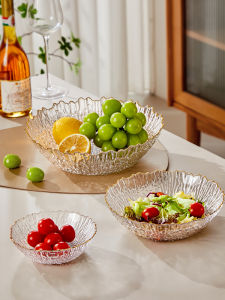 YINXIANG80YIGUAN | High-End Crystal Glass Snack Serving Tray