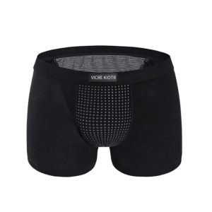 L-6XL Mens Magnetic Therapy Boxer Shorts - Tourmaline Prostate Care Underwear Enlargement Physiological Health Underpants