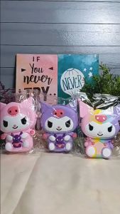 [KRJ-AI] TAS SELEMPANG ANAK Silikon Karakter Cinnamoroll Melody Kuromi Slingbag Rubber Jelly Dompet Anak