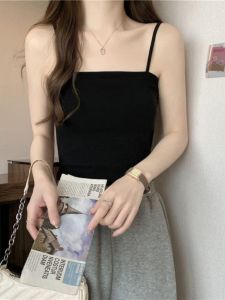 Áo Ba Lỗ Dây Đen Nhỏ Cho Nữ Mùa Xuân Hè Mới Về Áo Ngực Tích Hợp Một Thể Che Phủ Mỡ Phụ Trợ Cơ Thể Áo Lót Bó Sát