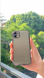 Casing Smartphone Luxury Gliter & Silicon Plating Clear Premium