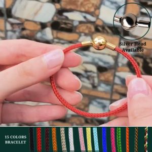 【PETALS_STYLED】 Steel Wire Stainless Steel Charm Rope Bracelet Round Buckle 3MM Gold Silver Mother Daughter Couple Gifts