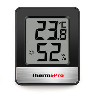 ThermoPro TP-49 Mini Trạm Thời Tiết Kỹ Thuật Số Nhiệt Kế Trong Nhà Máy Đo Độ Ẩm Đen Trắng Máy Đo Độ Ẩm Cho Máy Đo Độ Ẩm Nhiệt Độ Trong Vườn