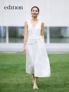 edition | New Summer Linen Embroidered Dress
