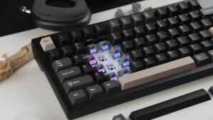 Womier | Womier L80 75% Wireless Mechanical Keyboard with Display&Knob Tri-Mode BT/2.4G/USB-C Gasket RGB Hot-Swappable Gaming Keyboard