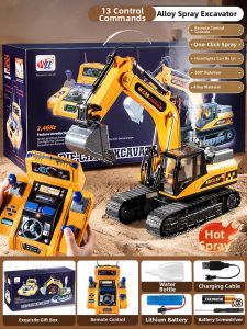KAKABEIER | Remote Control Metal Educational Excavator Toy for Boys 3 to 6 Years Old