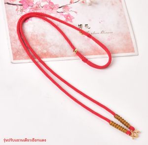 สร้อยคอพวงกุญแจพระพุทธเจ้าแบบปรับได้สำหรับทั้งชายและหญิง เครื่องประดับแฟชั่นแบบแฮนด์เมด โซ่ติดตัวแบบคู่ โซ่ติดตัวแบบปรับได้