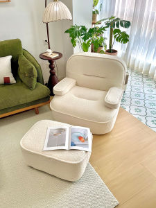 Nordic Designer Beetle Leather Sofa Bedroom Living Room Single Chair Modern Minimalist Style Sponge Filling High Quality Luxury