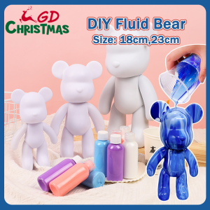 GD Christmas Diy Fluid Bear 60ML Acrylic Pouring Paint Set for Painting Textile Fabric Professional Art Pigment