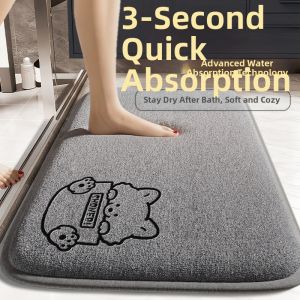 LUOYOUTE | Thick Water Absorbing Non Slip Bathroom Mat
