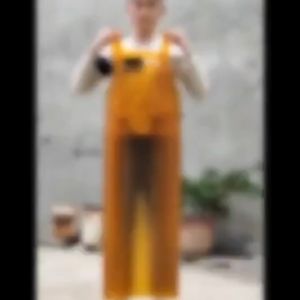 Apron PVC + Manset Lengan / Celemek Pelindung Oil-Proof Waterproof Laboratorium Protection Aquatic Multifungsi