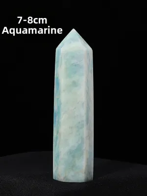 Natural Fluorite Crystal Single Point Pillar Decorative Item