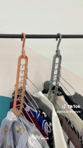 Hanger gantungan multifungsi 9 in 1 holder gantungan pakaian 9 susun