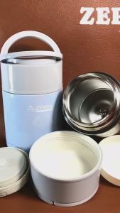 Zebra ThaiLand - 01 Bình Ủ Siêu Giữ Nhiệt 800ml Cao Cấp Mẫu Vintage Inox An Toàn sus304