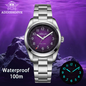 ADDIESDIVE 2026 New Luxury Men Quartz Watch 100M Waterproof Sapphire Glass Super Luminous Stainless Steel Business Wristwatches