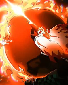 Set 135 Sticker Demon slayer: Kimetsu no Yaiba - Viêm trụ Rengoku Kyoujurou dán laptop điện thoại đàn guitar mũ bảo hiểm vali.