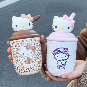 Sanrio | 1pc HelloKitty Stainless Steel Vacuum Insulated Cup 380ml Portable Water Cup with Straw Couple Gift