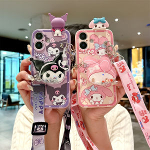 Cute Cartoon Soft Silicone Phone Case with Crossbody Strap Full Edge Protection for OPPO Find X8 X7 X6 X5 X3 X2 Meileti Blink