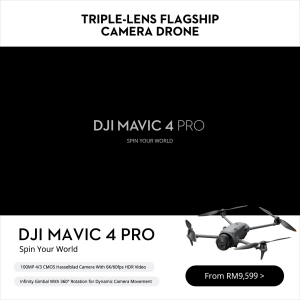 DJI Mavic 4 Pro - Camera Drone | 100MP 4/3 CMOS Hassalblad Camera | 360° Infinity Gimbal | Flagship Remote Controller