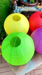 Đèn lồng Giấy đỏ lụa tròn giá rẻ tráng trí tết 40cm- 30cm- 25cm- 20cm dùng cho trung thu lễ hội sự kiện