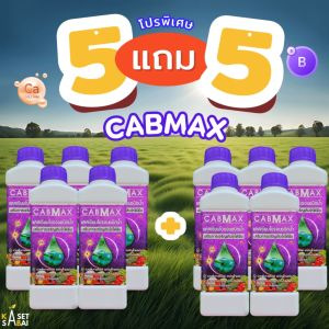 CABMAX 5แถม5 แคลเซียมโบรอน สูตรเข้มข้น เร่งดอก เร่งผล ติดดก เสริมขั้วเหนียว จัดส่งฟรี