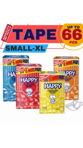 HAPPY BABY REGULAR DIAPER JUMBO PACK SMALL - XL