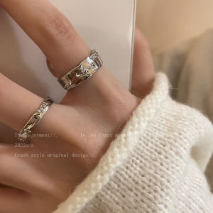 Fashionable Minimalist Open Ring for Women Elegant Luxury Sensation Index Finger Ring Stylish Exquisite Stackable Band
