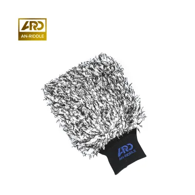 AN-RIDDLE | Durable Wool Car Wash Mitts For Gentle Cleaning