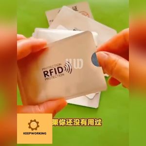 KW RFID Blocking Sleeves for Identity Theft Protection Waterproof aluminum foil slim Design easily into your Wallet