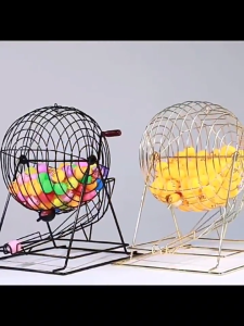 摇奖机  Metal lottery machine lottery machine high-end lottery machine lucky wheel double color ball number selection machine 抽奖机