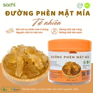 Đường phèn mật mía Sachi từ 100% mía tươi tự nhiên giữ nguyên vitamin khoáng chất từ mật mía