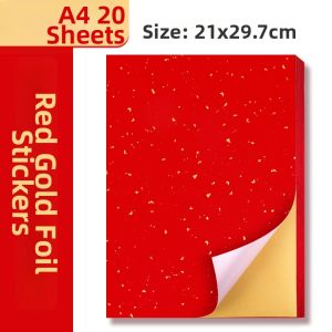 liwu | Multicolor Blank A4 Adhesive Labels for Laser and Inkjet Printing