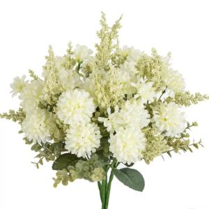 Artificial Flowers Lavender Silk Ball Chrysanthemum Home Room Decor Wedding Dining Table Centerpieces Fake Plants Bridal Bouquet