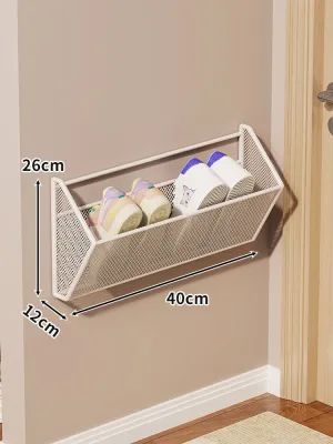 Easy Wall-Mounted Iron Shoe Organizer
