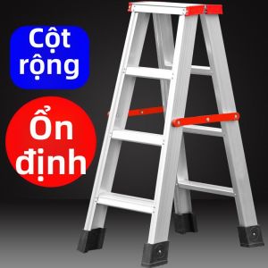 Thickened Foldable Aluminum Alloy Step Ladder 4 Steps