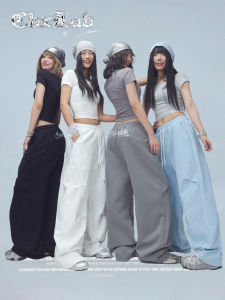 CBXLAB Street Dance Trendy Brand Autumn Winter Simple "Three Pleat Banana" Long Pants Hip Hop Sports Casual Pants