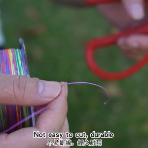 Tali Pancing Dikepangkuat 100m Alat Casting Senar PE X4 X8 Mulus Anti Keriting Satu Warna