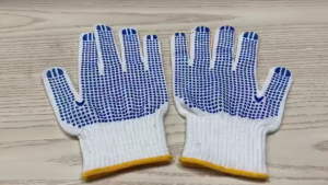 Durable Anti Slip Rubber Anti-Slip Cotton Nylon Gloves Polyester Gloves Work Gloves Gardening Gloves
