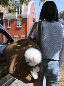 Teekland Pet Car Seat Carrier with Safety Leash Removable Comfy Pet Car Seat for Front and Back Seat PP Cotton Washable Booster Pet Safety Car Seat for Small Medium Dogs