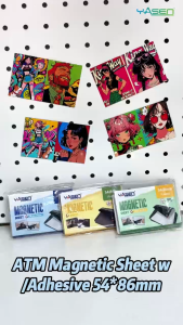 10 Sheets Magnetic Sheet (54x86mm) with Adhesive Without Non-Adhesive ATM Size Magnet Sheets High Quality DIY Ref Magnet