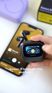 Baseus Bowie M2s Ultra True Wireless Earphones Bluetooth 5.4 Headphone Intelligent Touch Screen -52dB Noice Cancellation