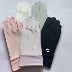 Hot Sale Women Sunscreen Ice Silk Gloves Female Summer Sun Protection Gloves Cycling Driving Mittens Thin Anti-UV Gloves 1Pair