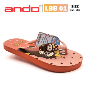 Sandal Jepit Anak Perempuan – ANDO – LBB 01 – Size 32-35 – Outdoor – Casual – Fashion Melon Peach