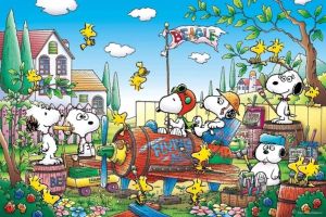 KAYOU | Mới 2026 Snoopy Hoạt Hình Chó 5D Tự Làm Tranh Gắn Đá Tròn Đầy Khoan Khảm Đeo Chéo Thủ Công Trang Trí Nhà Nghệ Thuật Bộ